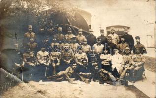 1916 WWI Hungarian soldiers group photo (EB)