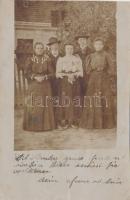 1907 Zayugróc, családi fotó a ház előtt / house, family photo (EK)
