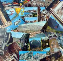 Több mint 100 modern képeslap főleg külföldi városképek, érdekes vegyes anyag az egész világból