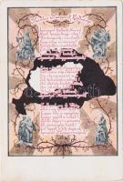 Minden Magyarok Kiáltványa / Hungarian propaganda, irredenta  (small tear)