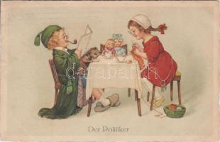 Der Politiker / The politician, litho (Rb)