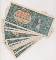 1946. 100.000MP (11x) sorszámkövetők T:I,I- hajtatlanok