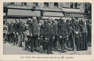 Szeged, Az 1919. évi ellenforadalom 20 éves évfordulója; Teleki Pál miniszterelnök üdvözlő beszéde (fl)