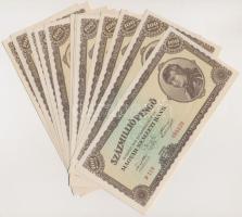 1946. 100.000.000P (14x) sorszámkövetők T:I,I- hajtatlanok