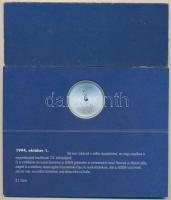 Hollandia 1994. október 1. "AEGON" fennállásának 15. évfordulója Ag emlékérem a Holland Állami Pénzverde kiadásában magyar nyelvű tájékoztatóval (0.720/38mm) T:PP  Netherlands 1994. "AEGON 150th anniversary" Ag medallion from the Risjsk Munten with Hungarian information (0.720/38mm) T:PP