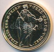 DN "Magyar Kincstár / V. Ferdinánd 1848. Aranydukát" aranyozott réz-cink emlékérem (20mm) T:PP