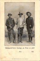 Budapest-Paris gyalogtúrázók / walking world travelers (b)