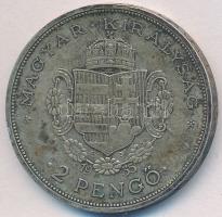1935. 2P Ag "Rákóczi" T:2 patina
Adamo P7.2