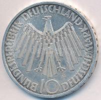 NSZK 1972D 10M Ag "Olimpia / Spirál" T:2 GFR 1972D 10 Mark Ag "Olymic Games Munich / Spiral" C:XF