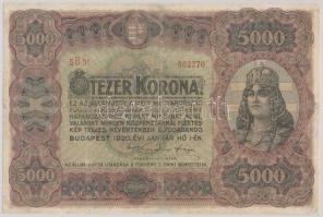 1920. 5000K "Orell Füssli Zürich" T:restaurált