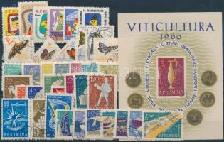 1959-1960 106 stamps + 2 blocks 1959-1960 106 db bélyeg, közte teljes sorok és szelvényes bélyegek é...