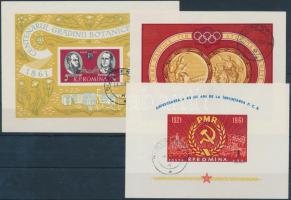 1961-1962 57 db bélyeg, közte teljes sorok, vágott és szelvényes bélyegek + 3 db blokk, 2 db steckla...