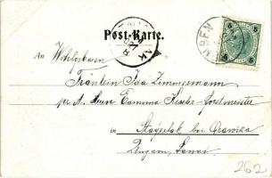 Schönerer's Ehrendiplom-Karte, Eger; Verlag von Johann Russ / Diploma of Honour, Cheb