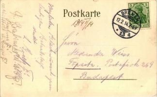 C.d.V. 'Triton' Furchtlos und treu / Studentica, coat of arms, litho