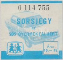 1985. "Sorsjegy az SOS Gyermekfaluért" T:I-