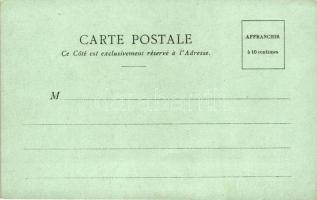 La Poste en Hongrie, 20k Magyar Kir. Posta / Hungarian folklore, litho