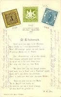 1902 D Eiheitsmark / Württemberg stamps, Art Nouveau (gluemark)