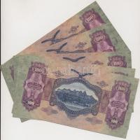 1930. 100P (5x) "E 919" 3db sorszámkövető + "E 244" 2db sorszámkövető T:II szép ...