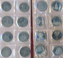 Szovjetunió 1975-1991. 1R-5R 57db vegyes fémpénz albumba rendezve T:vegyes (közte PP is)
Soviet Unio...