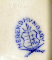 Herendi Viktória mintás tálka, kézzel festett, jelzett, hibátlan, 15x9 cm