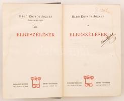 Báró Eötvös József: Elbeszélések. Budapest, 1902, Révai. Szecessziós, kiadói egészvászon kötésben. J...