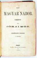Jókai Mór: Egy magyar nábob. I-III. kötet. Pest, 1868, Heckenast Gusztráv. Aranyozott gerincű, kiadó...