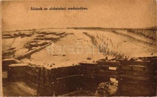 Állások az aleksinieci medencében / WWI Hungarian military, positions at Aleksinac (EK)