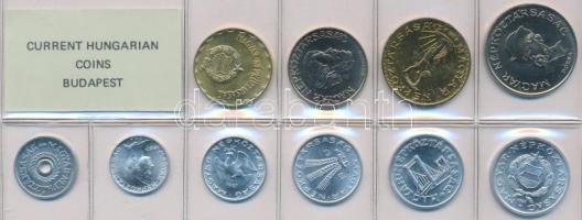 1987. 2f-20Ft 10db klf érmés forgalmi sor fóliatokban T:1
