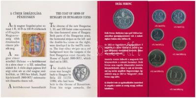 1994. 10f-100Ft 10xklf db + 200Ft Ag &quot;Deák&quot; dísztokos szettben T:BU