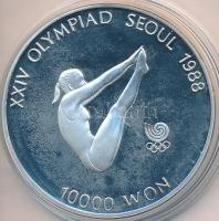 Dél-Korea 1987. 10.000W Ag &quot;1988 Olimpia - Műugrás&quot; T:PP South Korea 1987. 10.0000 Won Ag &quot;1988 Olympics - Diving&quot; C:PP