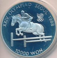 Dél-Korea 1988. 10.000W Ag &quot;1988 Olimpia - Lovas&quot; T:PP South Korea 1988. 10.0000 Won Ag &quot;1988 Olympics - Equestrian&quot; C:PP