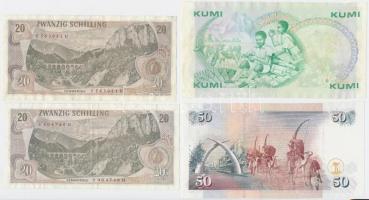 10db vegyes bankjegy nyugat-európai országokból, közte osztrák, finn, olasz bankjegyek T:I--III
10pc...