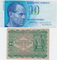 10db vegyes bankjegy nyugat-európai országokból, közte osztrák, finn, olasz bankjegyek T:I--III
10pc...