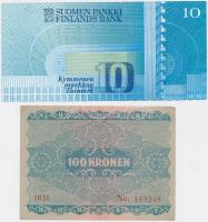 10db vegyes bankjegy nyugat-európai országokból, közte osztrák, finn, olasz bankjegyek T:I--III
10pc...