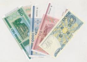 20db vegyes külföldi bankjegy, közte lengyel, román, szovjet bankjegyek T:I-III
20pcs of mixed bankn...