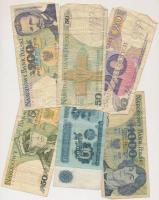 41db vegyes magyar és külföldi bankjegy T:vegyes