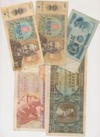 41db vegyes magyar és külföldi bankjegy T:vegyes