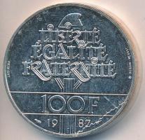 Franciaország 1987. 100Fr Ag "Lafayette születésének 230. évfordulója" tanúsítvánnyal T:2
...