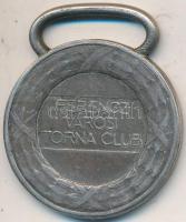 Berán Lajos (1882-1943)~1920. &quot;Ferencz Városi Torna Club&quot; jelzett Ag díjérem (14,6g/0.800/30mm) T:2,2-