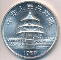 Kína 1989. 10Y Ag "Panda" T:1,1-
China 1989. 10 Yuan Ag "Panda" C:UNC,AU