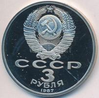 Szovjetunió 1987. 3R Cu-Ni &quot;Bolsevik Forradalom 70. évfordulója&quot; T:PP Soviet Union 1987. 3 Roubles Cu-Ni &quot;70th Anniversary - Bolshevik Revolution&quot; C:PP