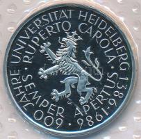 NSZK 1986D 5M "Heidelberg Egyetem 600. évfordulója" lefóliázva T:PP
FRG 19786D 5 Mark &quo...