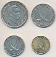 Egyenlítői-Guinea 1969. 1P Al-Br + 5P Cu-Ni + 25P Cu-Ni + 50P Cu-Ni T:2-
Equatorial Guinea 1969. 1 P...