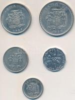 Jamaica 1983-1989. 1c Al + 5c Cu-Ni + 10c Cu-Ni + 20c Cu-Ni + 25c Cu-Ni T:2
Jamaica 1983-1989. 1 Cen...