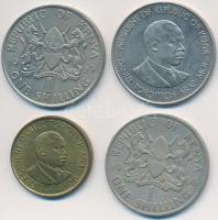 Kenya 1966-1998. 1Sh (4xklf) T:2,2-
Kenya 1966-1998. 1 Shilling (4xdiff) C:XF,VF