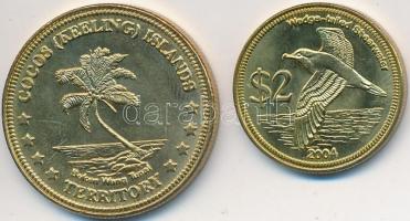 Kókusz (Keeling)-szigetek 2004. 1$ sárgaréz + 2$ sárgaréz T:1-,2
Cocos (Keeling) Islands 2004. 1 Dol...
