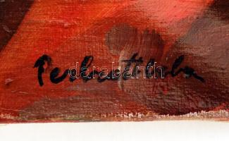 Olvashatatlan jelzéssel: Hidak a Szajnán, olaj, vászon, 50×60 cm