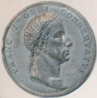 Ausztria 1826. "I. Ferenc felépülésére" emlékérem előlapjának ólom lecsapata. Szign.: Josef Nicolaus Lang (36mm) T:2 Austria 1826. "Recovery of Franz I" commemorative medallion's obverse lead mint. "FRANC I ORBI CONSERVATVS" sign.: J. Lang C:XF