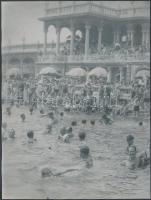 cca 1935 Budapest, Széchenyi fürdő, 3 db korabeli negatívról készült későbbi nagyítások, 24x18 cm