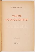 Szerb Antal: Magyar irodalomtörténet. Bp., 1943, Révai. Kicsit laza félvászon kötésben,